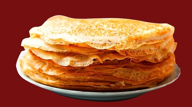 Diet pancakes with kefir