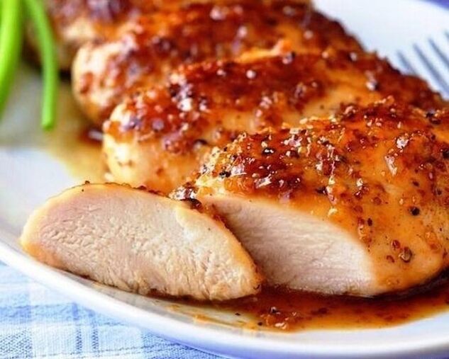 Baked chicken breast for the Maggi diet