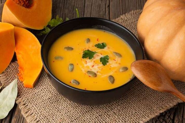Pumpkin puree soup in your diet will contribute to effective weight loss